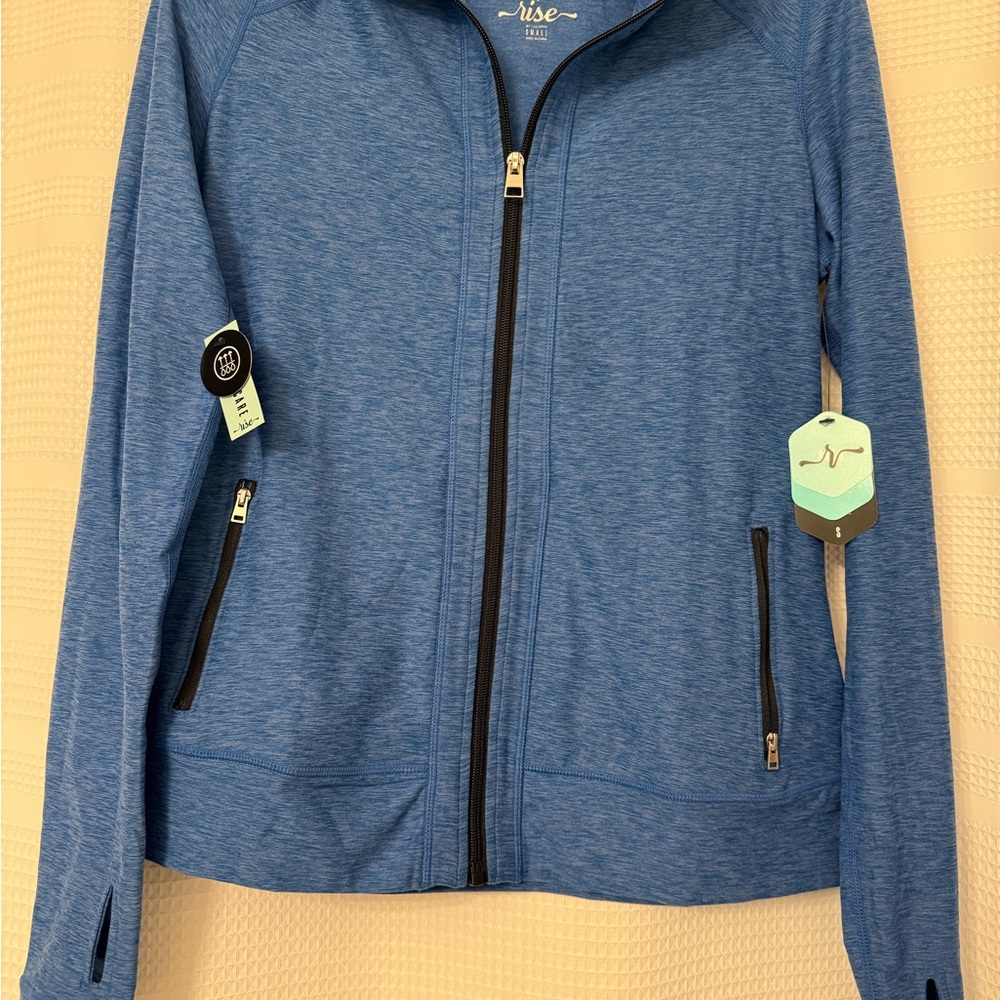 Rise Blue Zip-Up Jacket